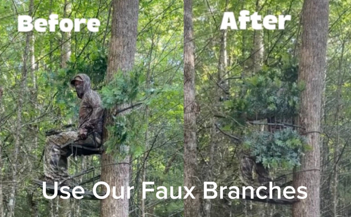 Tree Ninja-Tree Mounted Hunting Concealment. (Faux Branches Not Included)