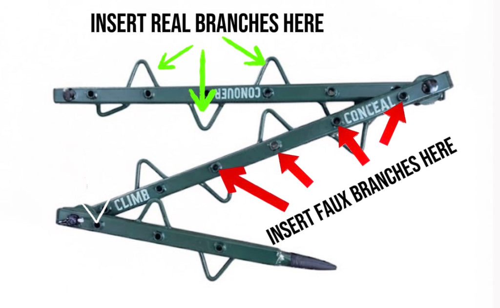 Tree Ninja-Tree Mounted Hunting Concealment. (Faux Branches Not Included)